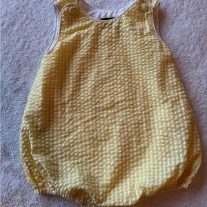 Cactus Yellow Gingham Kids One Piece